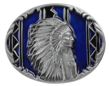 Indian Chief Belt Buckle