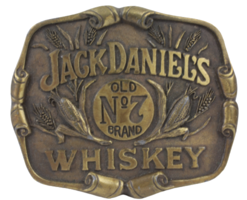 Jack Daniels Distillery Old No 7 Brand Whiskey Belt Buckle