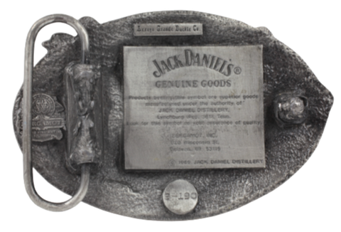 Jack Daniels Old No 7 Old Time Tennessee Whiskey Belt Buckle Back