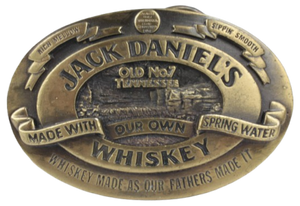 Jack Daniels Old No 7 Tennessee Brass Belt Buckle