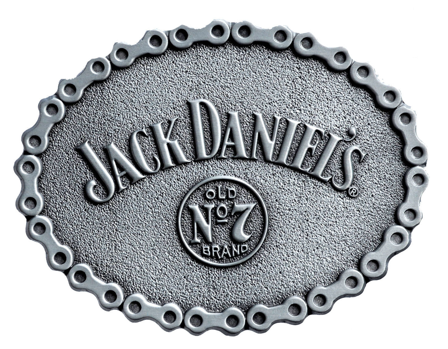 Jack Daniels Oval Chain Belt Buckle | Whiskey Belt Buckles – Buckle My Belt