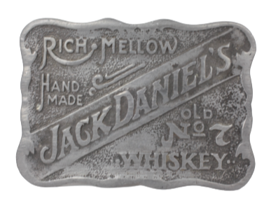 Jack Daniels Rich Mellow Hand Made Whiskey Belt Buckle