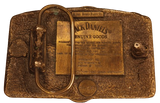 Jack Daniels Old No 7 Old Time Whiskey Copper Bronze Belt Buckle Back