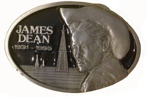 James Dean Oil Wells Black Belt Buckle