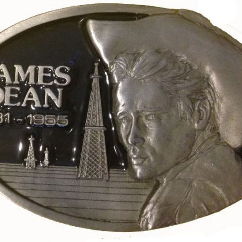 James Dean Oil Wells Black Belt Buckle