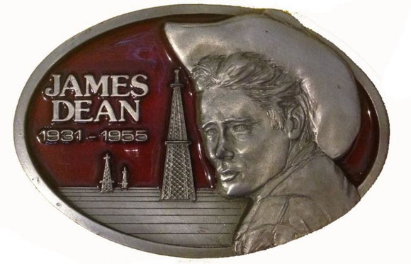 James Dean Oil Wells Red Belt Buckle