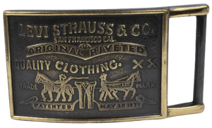 Levi Strauss & Co Brass Belt Buckle