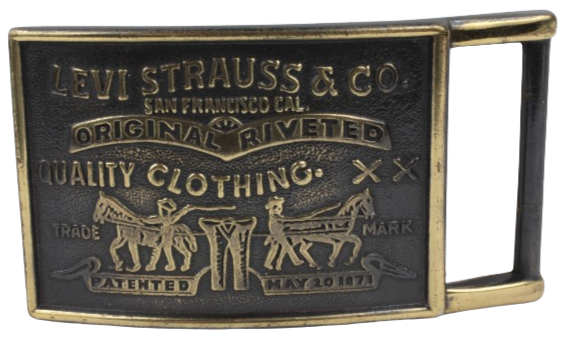 Levi Strauss & Co Brass Belt Buckle