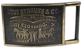 Levi Strauss & Co Brass Belt Buckle