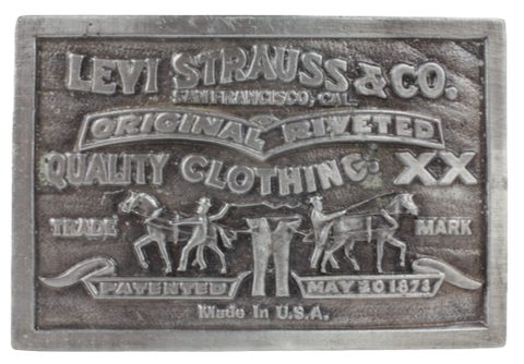 Levi Strauss & Co Jeans May 20th 1873 Belt Buckle