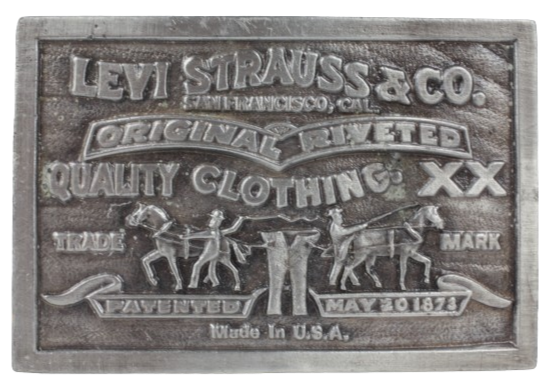 Levi Strauss & Co Jeans May 20th 1873 Belt Buckle