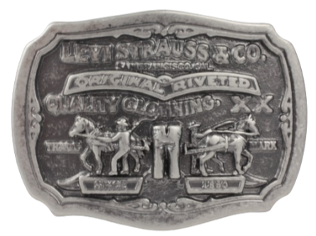 Levi Strauss & Co Original Riveted Since 1850 Belt Buckle