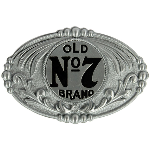 Licensed Jack Daniels Oval Old No.7 Belt Buckle