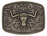 Longhorn Bull Belt Buckle