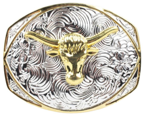 Longhorn Head Belt Buckle