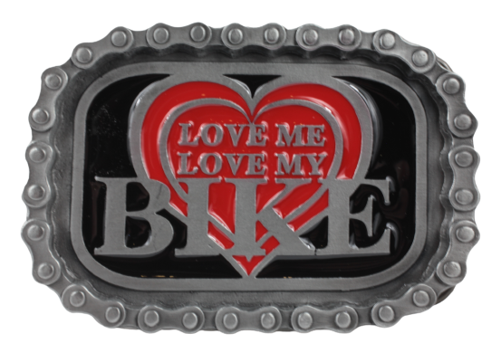 Love Me Love My Bike Belt Buckle