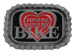 Love Me Love My Bike Belt Buckle