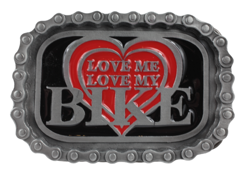 Love Me Love My Bike Belt Buckle