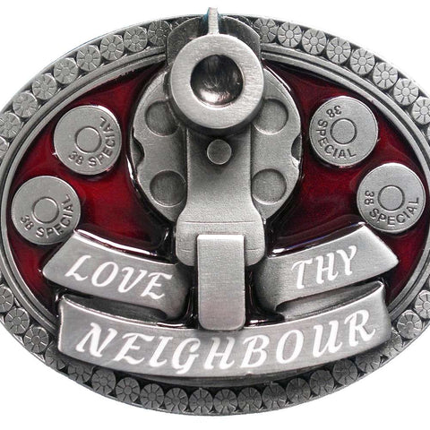 Love Thy Neighbour Belt Buckle