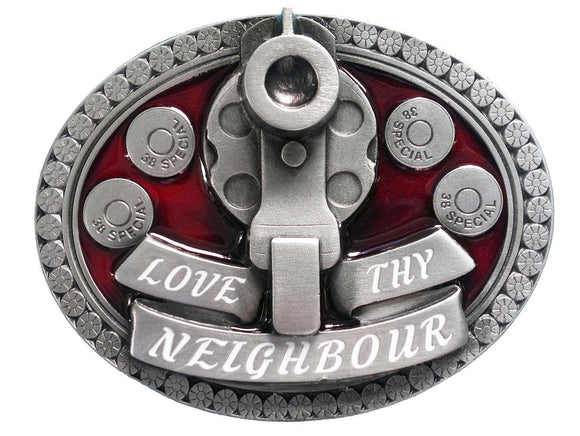 Love Thy Neighbour Belt Buckle