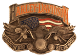 Made in USA Harley Davidson Silver Belt Buckle