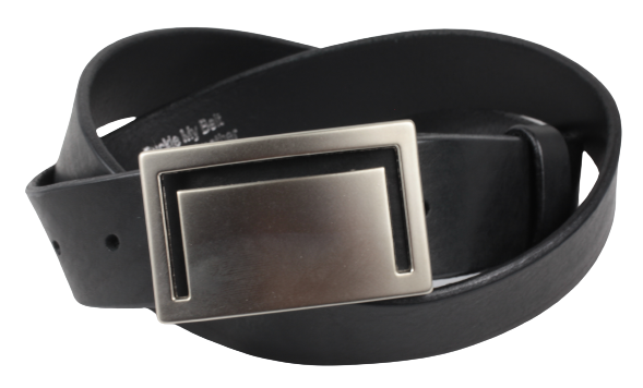 Matt Silver Cut Rectangle 1 3/8" Buckle