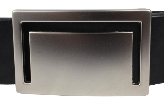 Matt Silver Cut Rectangle 35mm Buckle