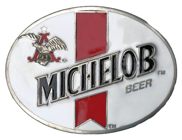 Michelob White Belt Buckle