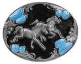 Mighty Horses Belt Buckle