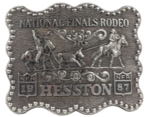 National Finals Rodeo 1987 NFR Belt Buckle