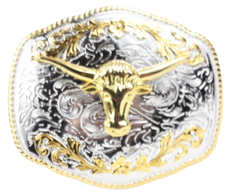 Oversized Longhorn Bull Head Belt Buckle