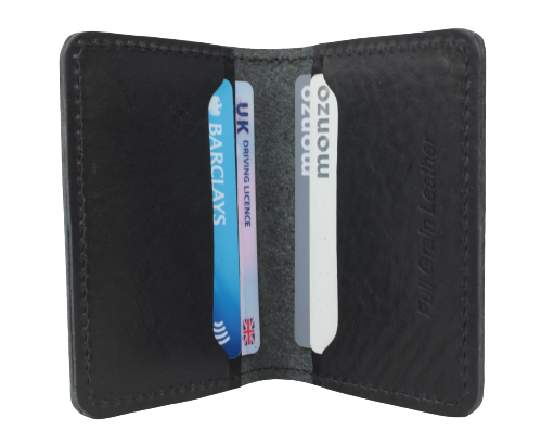 Quality Black Leather 4 Card Holder