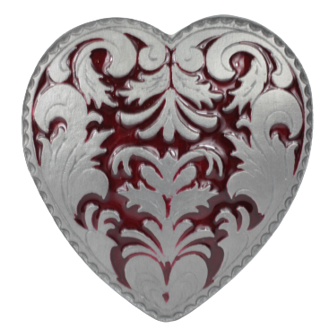 Red Heart Belt Buckle