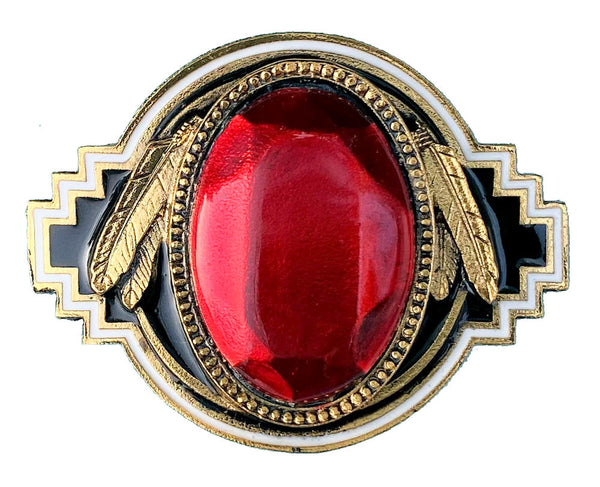 Red Cord Multi-Stone Tie Belt 45mm x 50mm Red Rhinestone Crown Bolo Tie, 36 main image 4