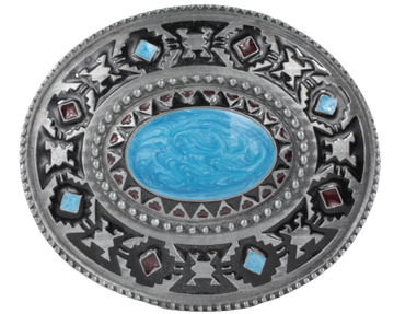 SW Western Design Stone Belt Buckle