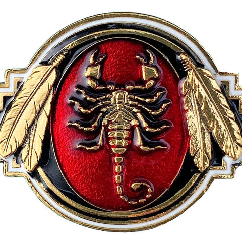 Scorpion Gold Plated Bolo Tie