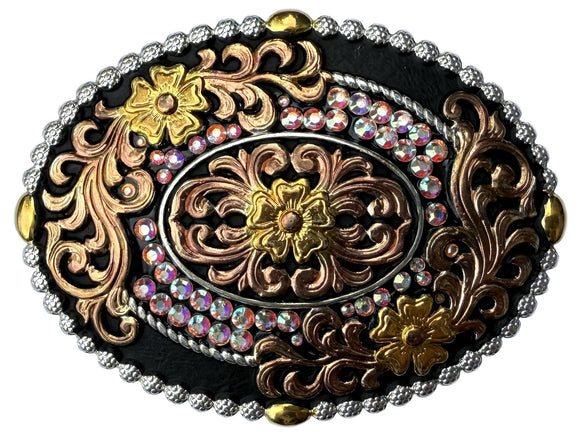 Sheridan Crystal Design Belt Buckle