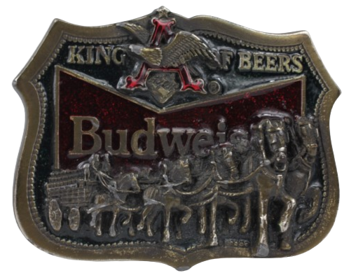 Shire Horse Budweiser King of Beers Belt Buckle