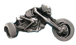 Skeleton Trike Rider Belt Buckle