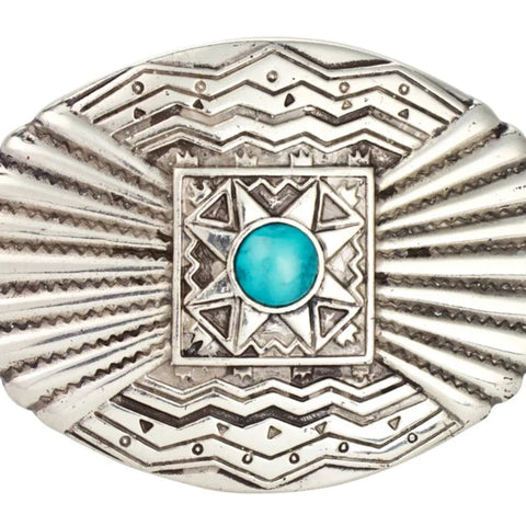 Southwest Turquoise Stone Trophy Belt Buckle
