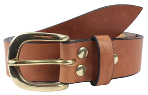 Tan Leather Trouser Belt