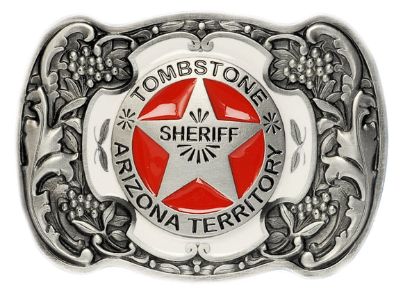 Tombstone Sheriff Belt Buckle