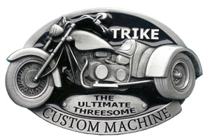 Trike Custom Machine Black Belt Buckle