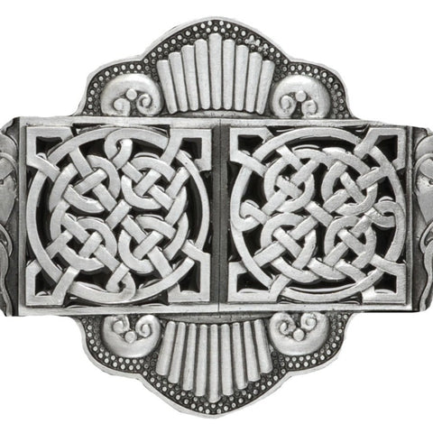 Twin Celtic Circles Belt Buckle