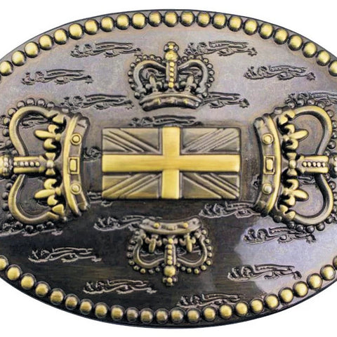 Union Jack and Crown Belt Buckle