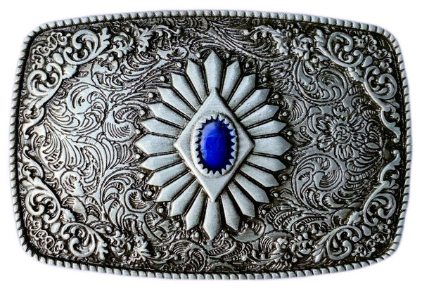 WesternRectangleAntiquePewterP  display picture 1
