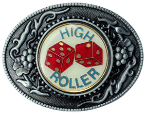 Western Style Dice High Roller Belt Buckle