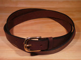 Brass Half Square 25mm Leather Belt