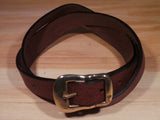 Brass Shoe Style 25mm Leather Belt
