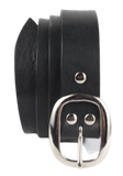 Black 1.25 Inch Leather Belt
